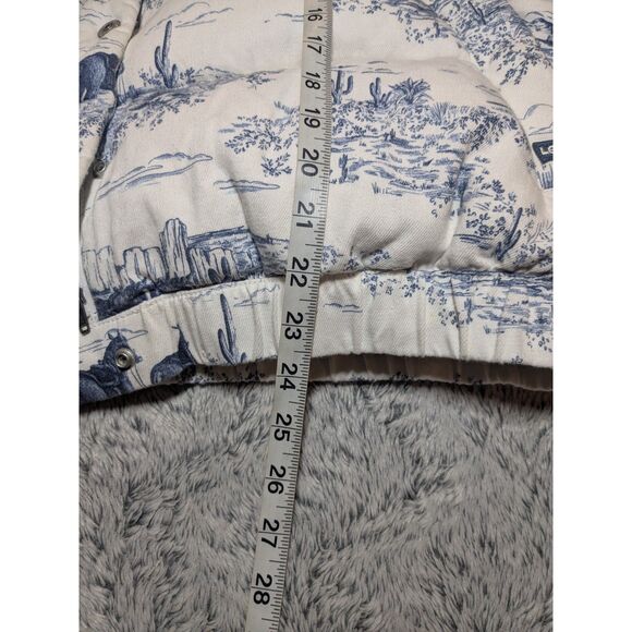 Levi's Puffer Vest Juno Western Blue Denim XL Women's - Picture 9 of 9